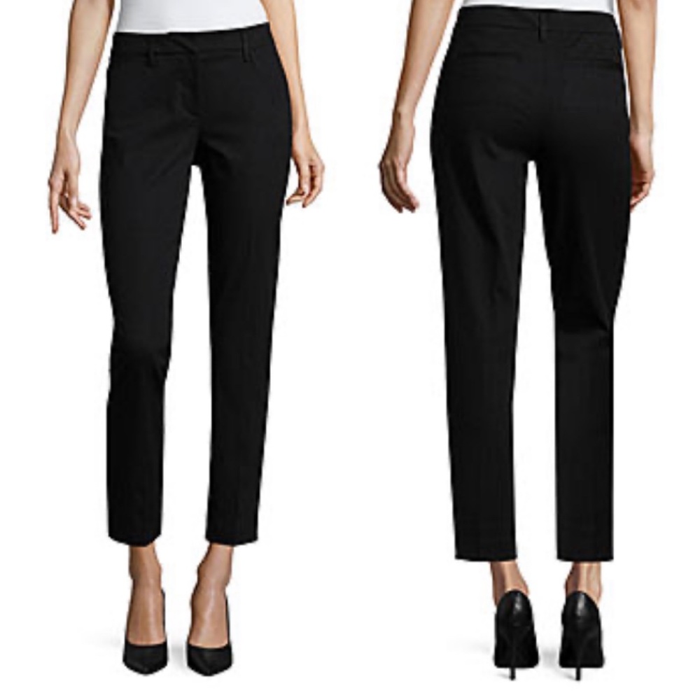 Worthington Slim Fit Ankle Dress Pants Black